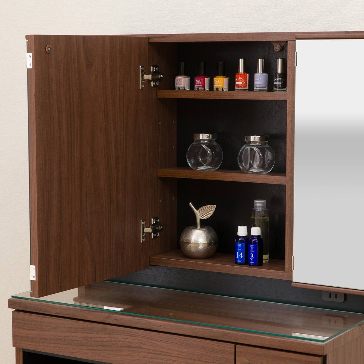 三面鏡ドレッサー(DR-007 MBR) | ニトリネット【公式】 家具