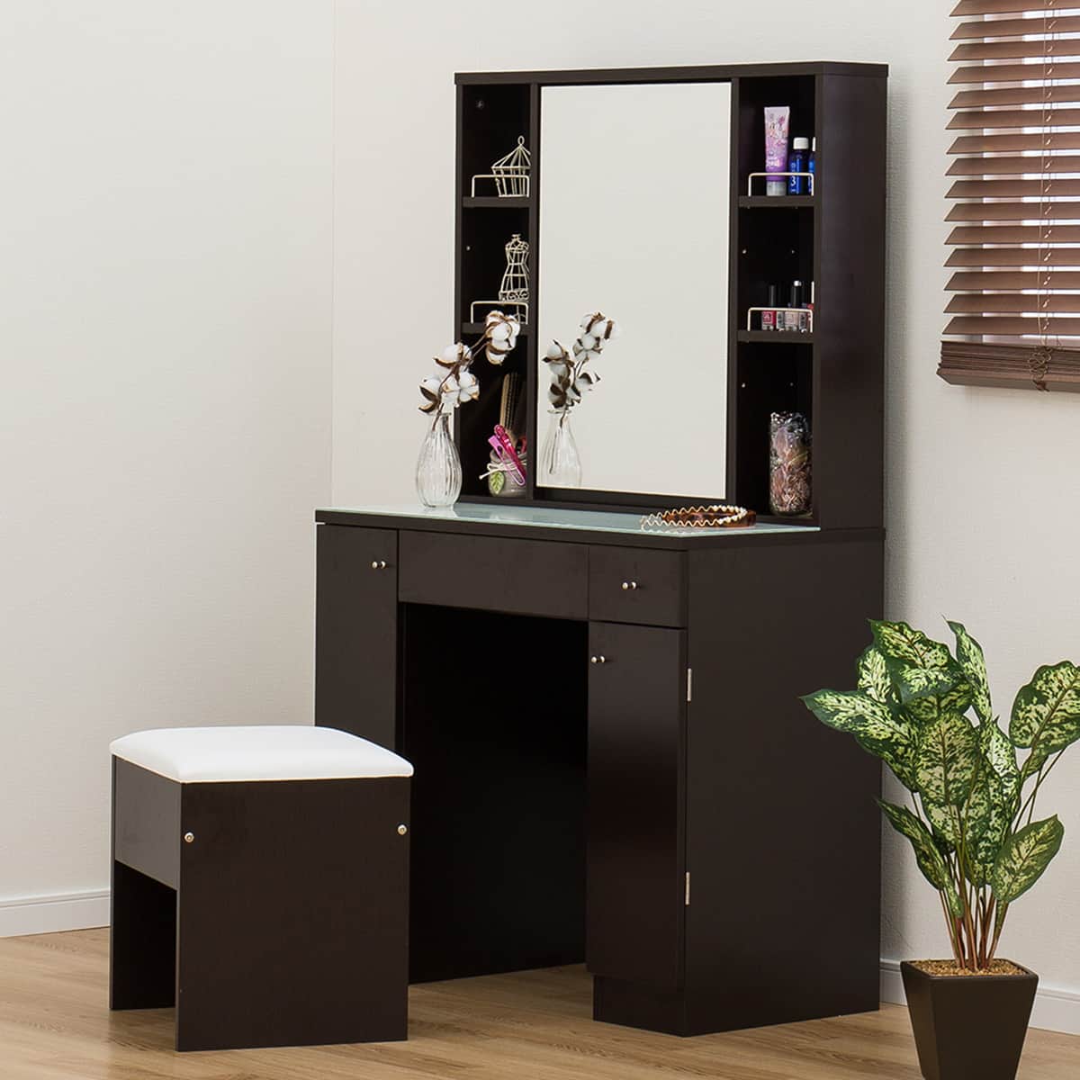 ニトリ 両袖ドレッサー(ドレッサー コナ2 DBR) - 通販 | 家具と