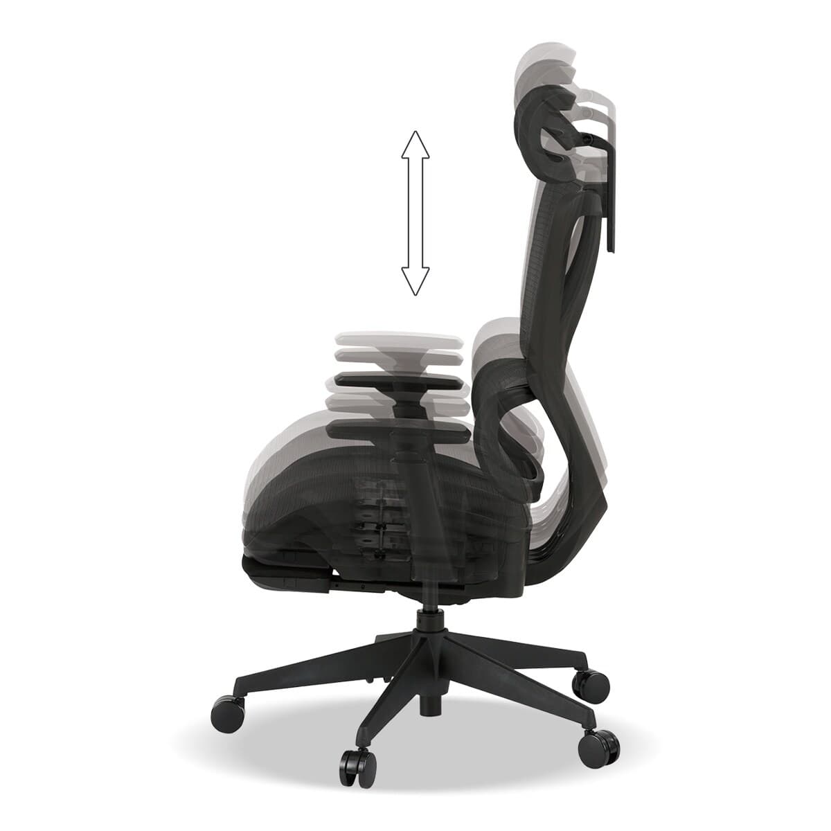 オフィスチェア(OC707 エラストマーメッシュ BK) | ニトリネット【公式