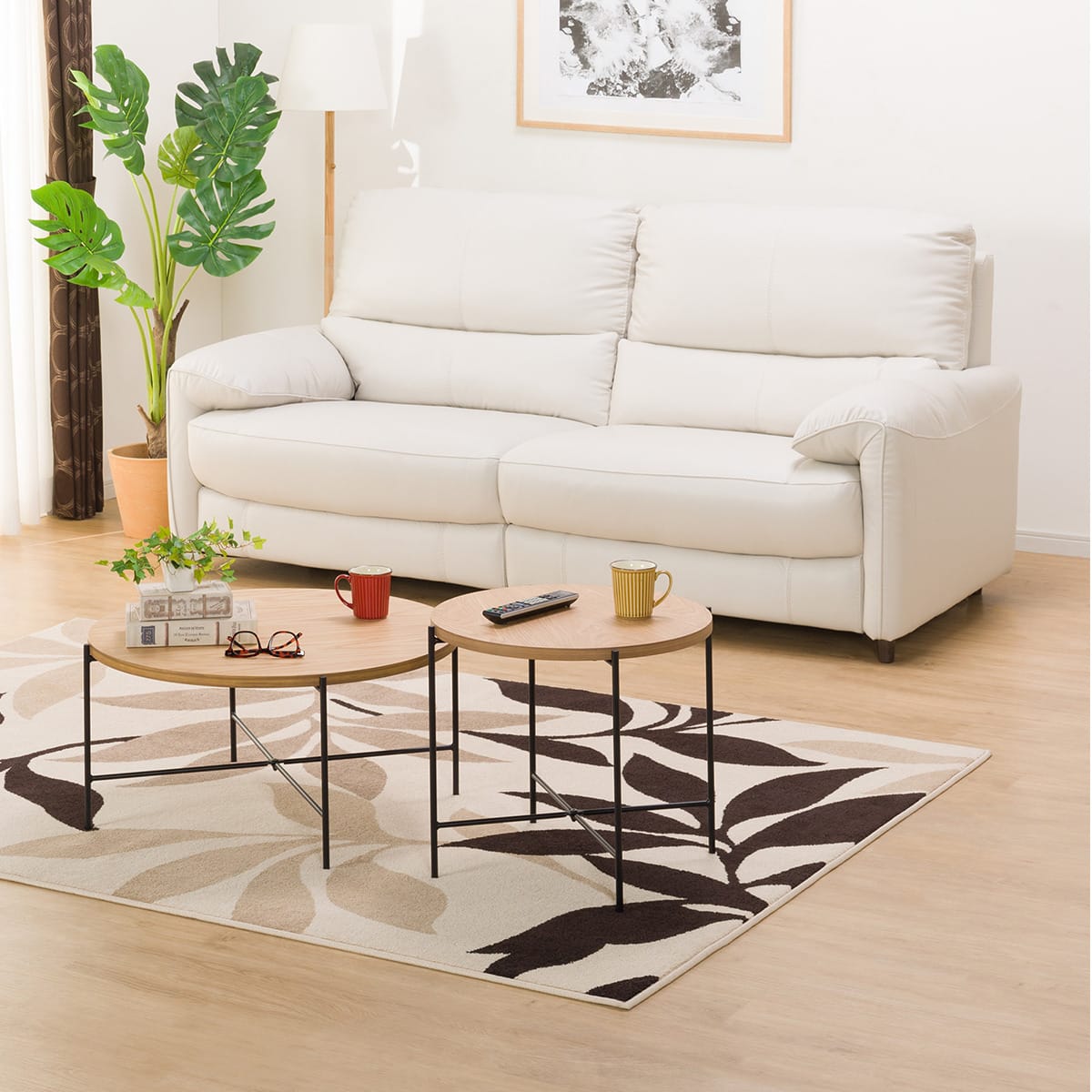 円形テーブルセット(ヴェルカー7050LBR) | ニトリネット【公式】 家具