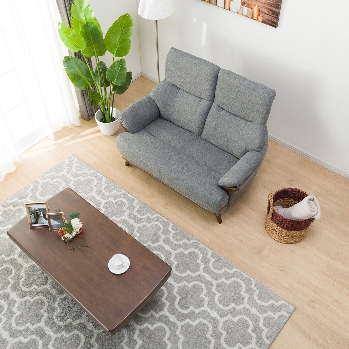 2人掛けソファ 布張りタイプ (コウテイ3 DR-GY) | ニトリネット【公式