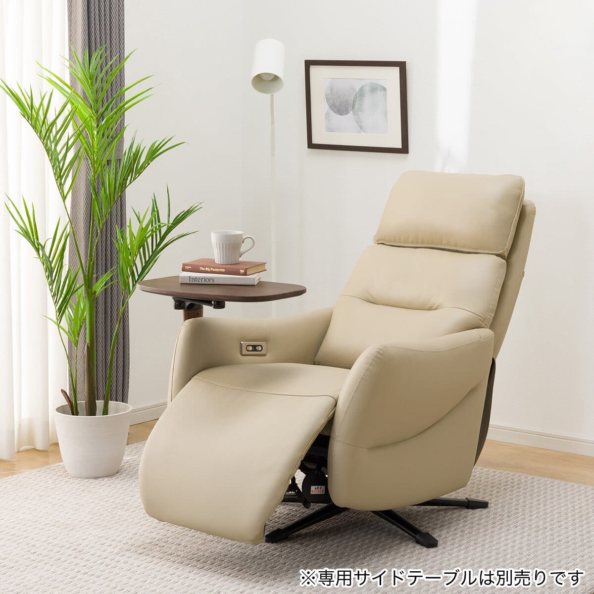 電動リクライニングパーソナルチェア 本革(一部合成皮革)タイプ (LE01