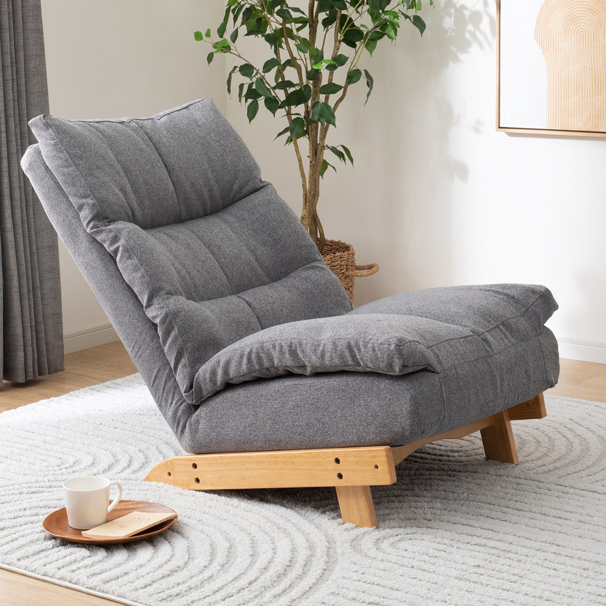 リクライナーソファ(KJ-1 GY/NA 左レバー) | ニトリネット【公式