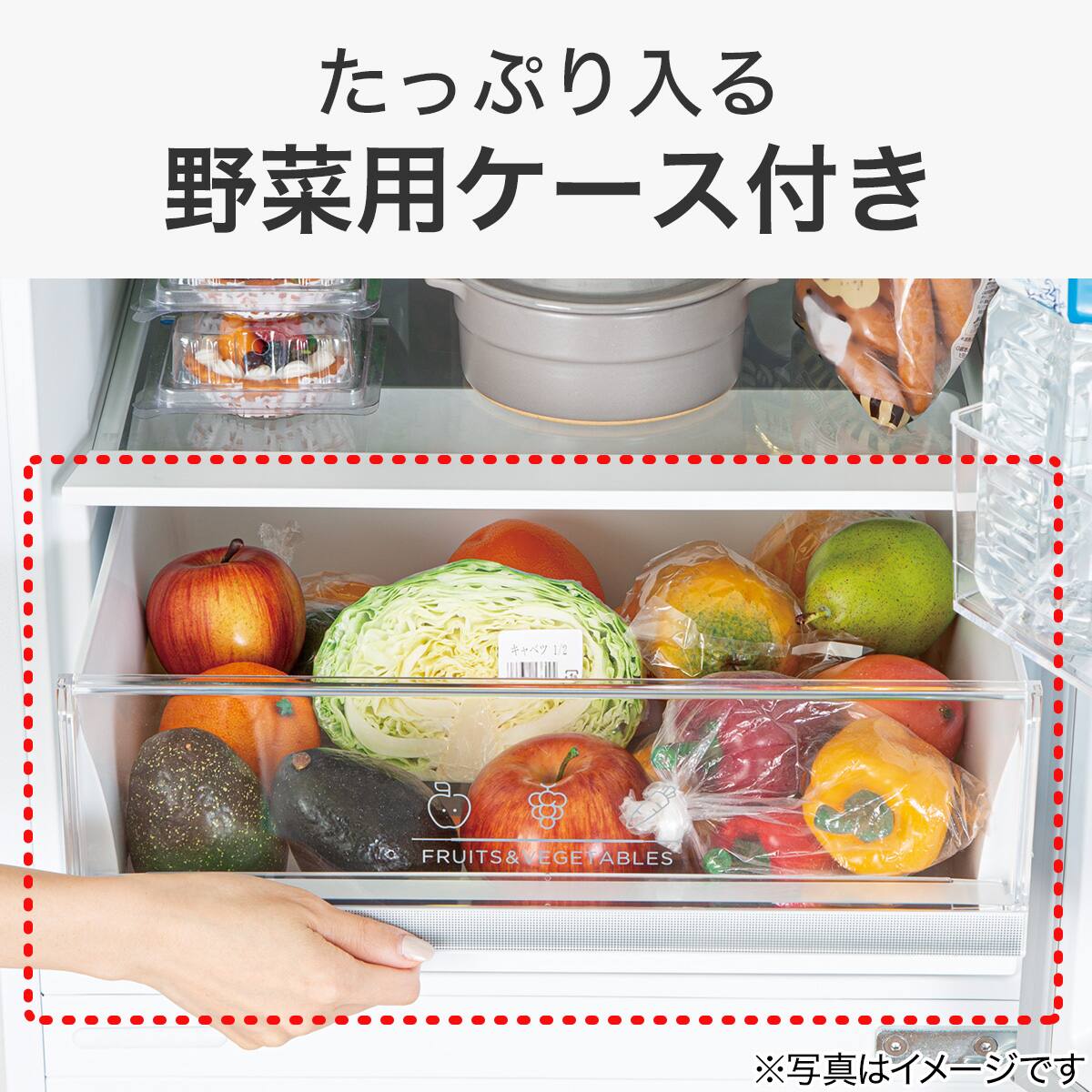 274L 2ドアファン式冷蔵庫 WH(NR-274L)(リサイクル回収なし) | ニトリ