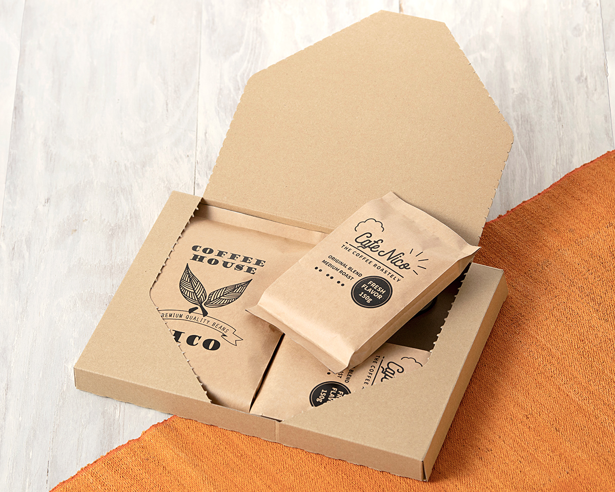 フラットガゼットアロマブレスパック150g クラフト｜ニコノス