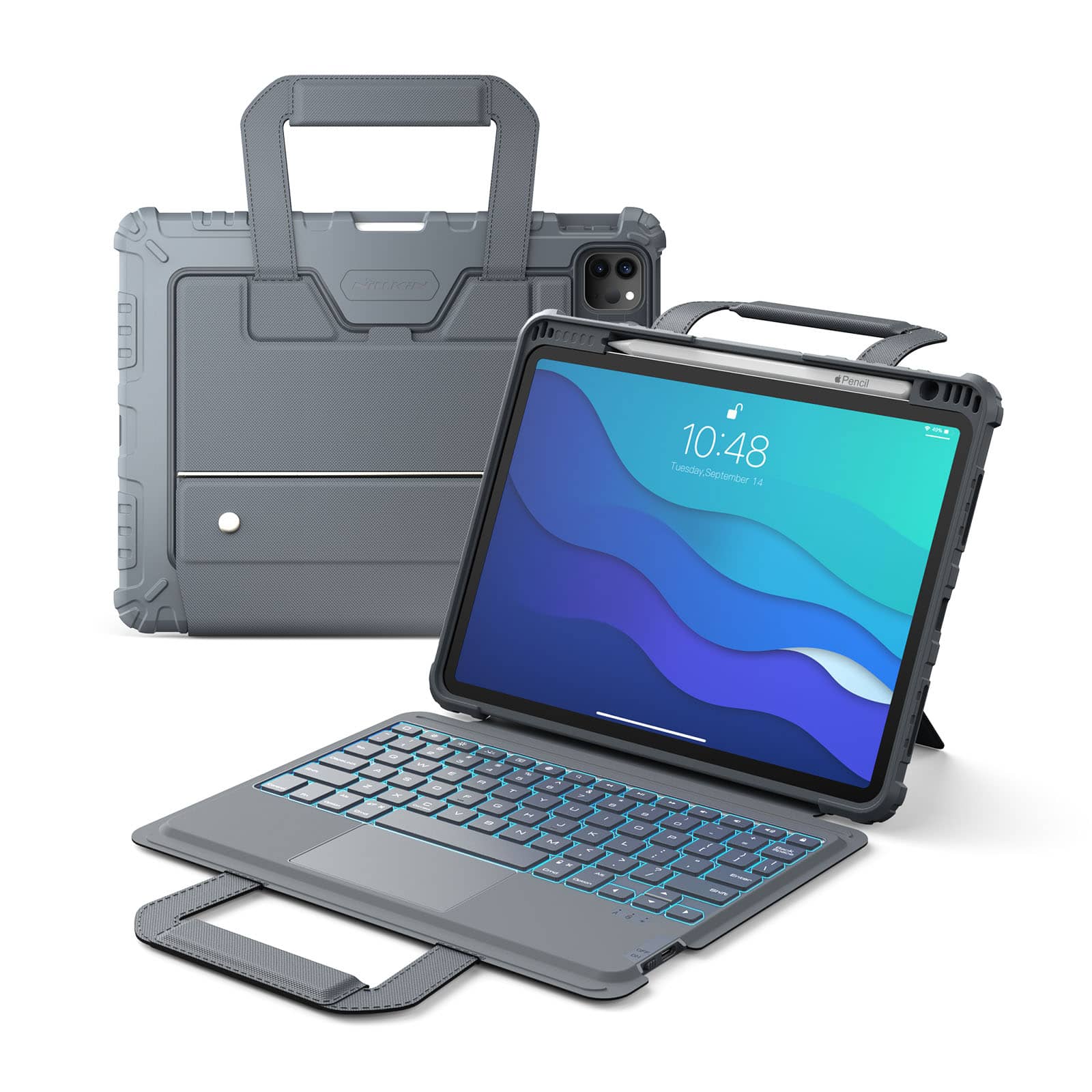 Nillkin Carry Go ポータブルハンドルバックライトキーボードケース