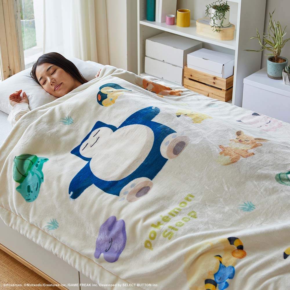 ポケモンスリープ』吸湿発熱わた入り2枚合わせブランケット・毛布