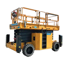 高所作業車［無足場工法向］スーパーデッキホイール式 | 建機（建設