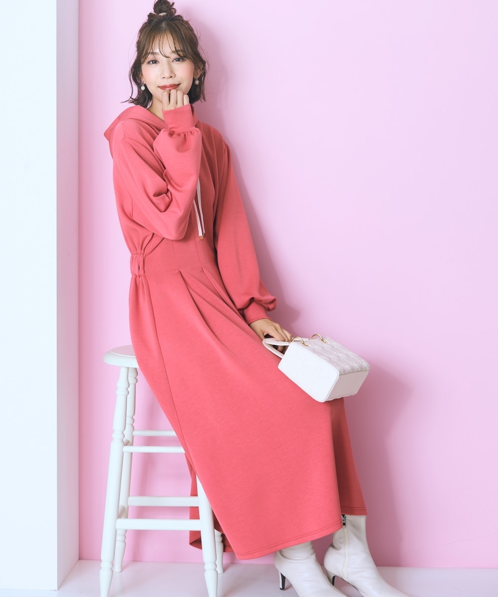 大きいサイズ＞ロング丈パーカーワンピース marun 通販【ニッセン】