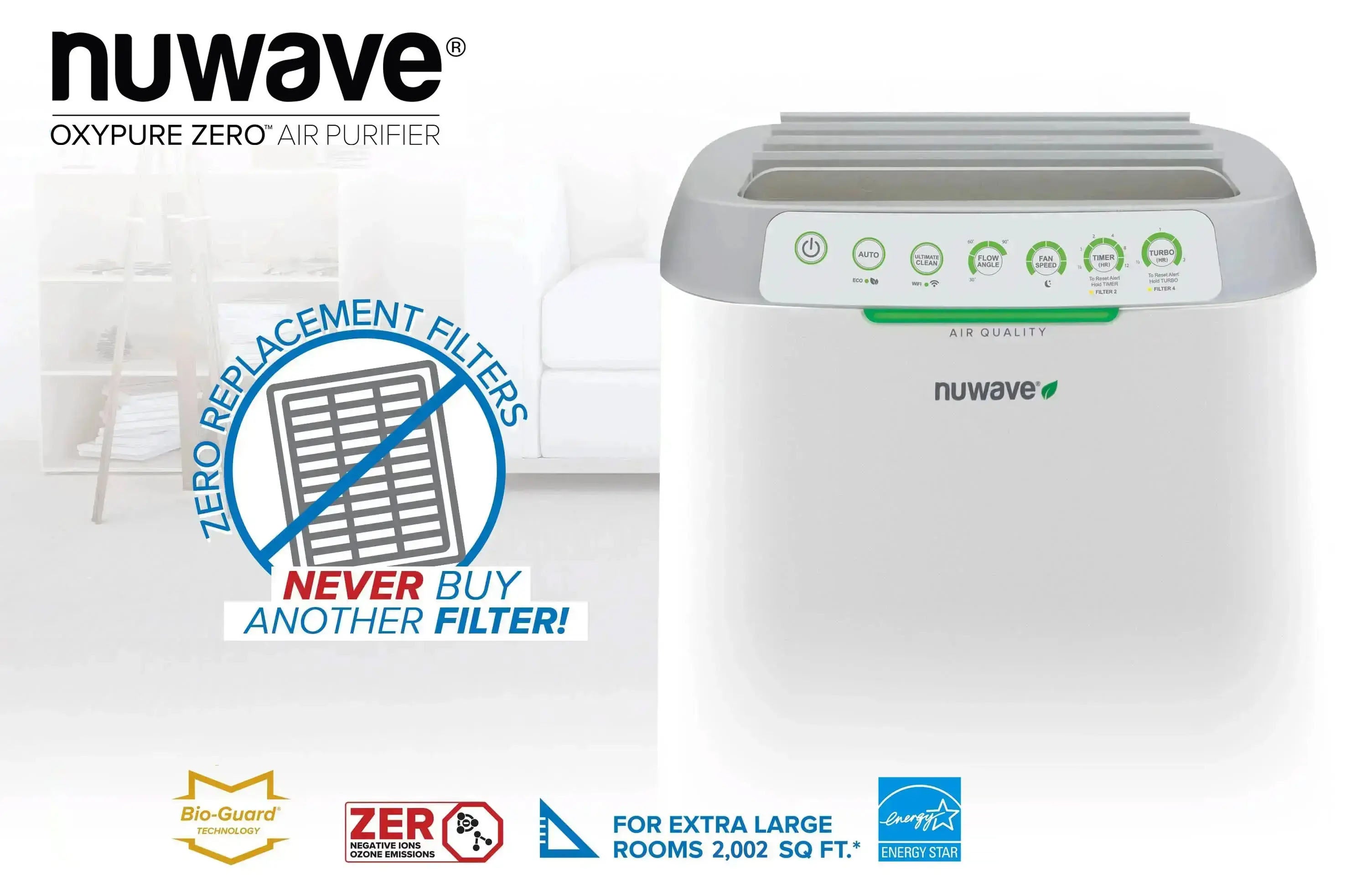 Nuwave® Official Site | OxyPure Zero Smart Air Purifier