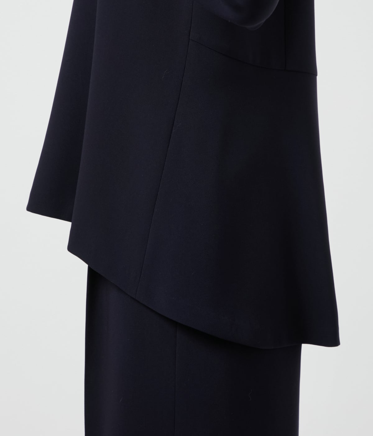 トリアセテートダブルクロス タックスリーブブラウス(71615001-2025