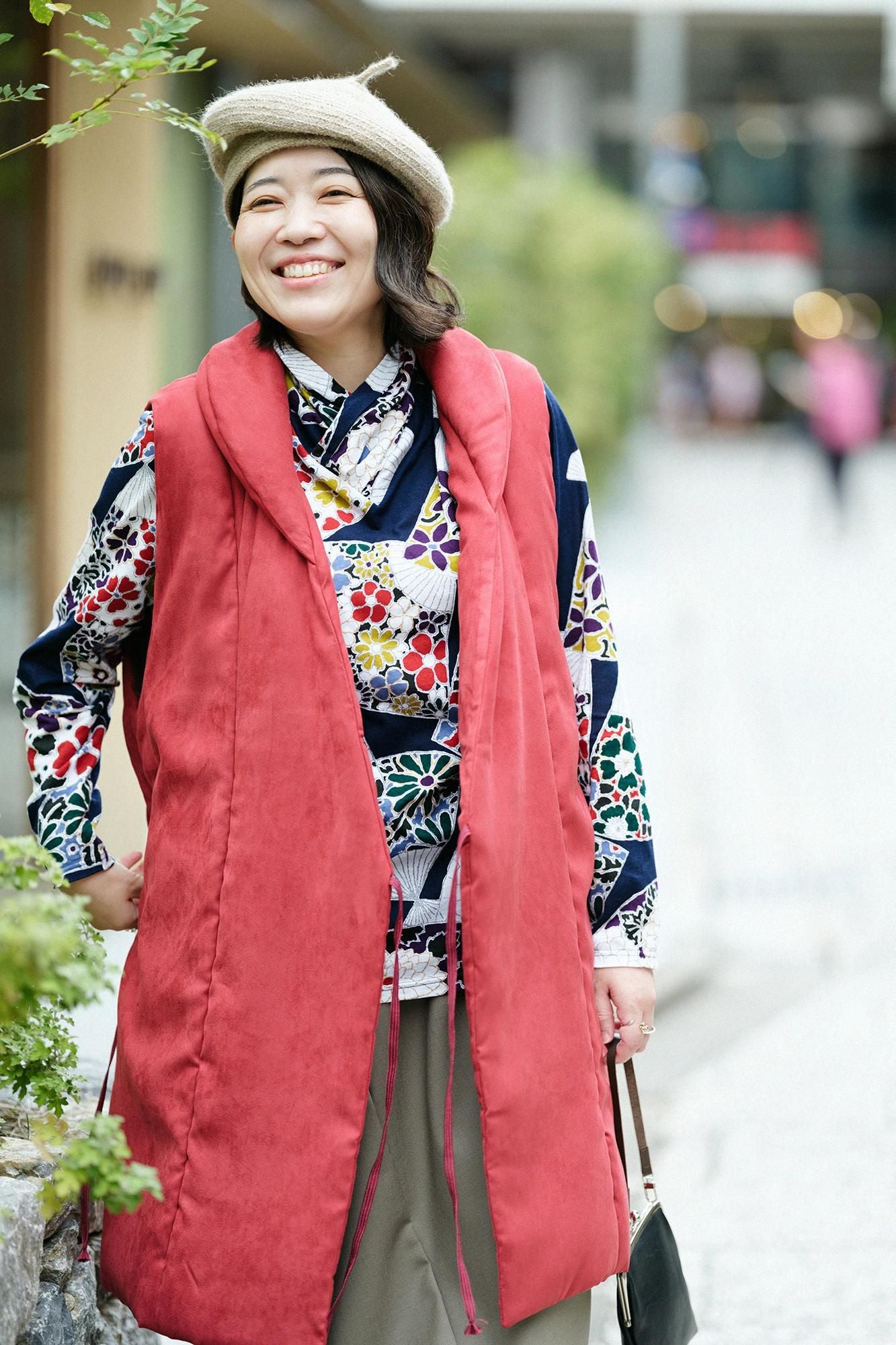 フェイクヌバック 長陣羽織（ながじんばおり） 中綿袷（なかわたあわせ