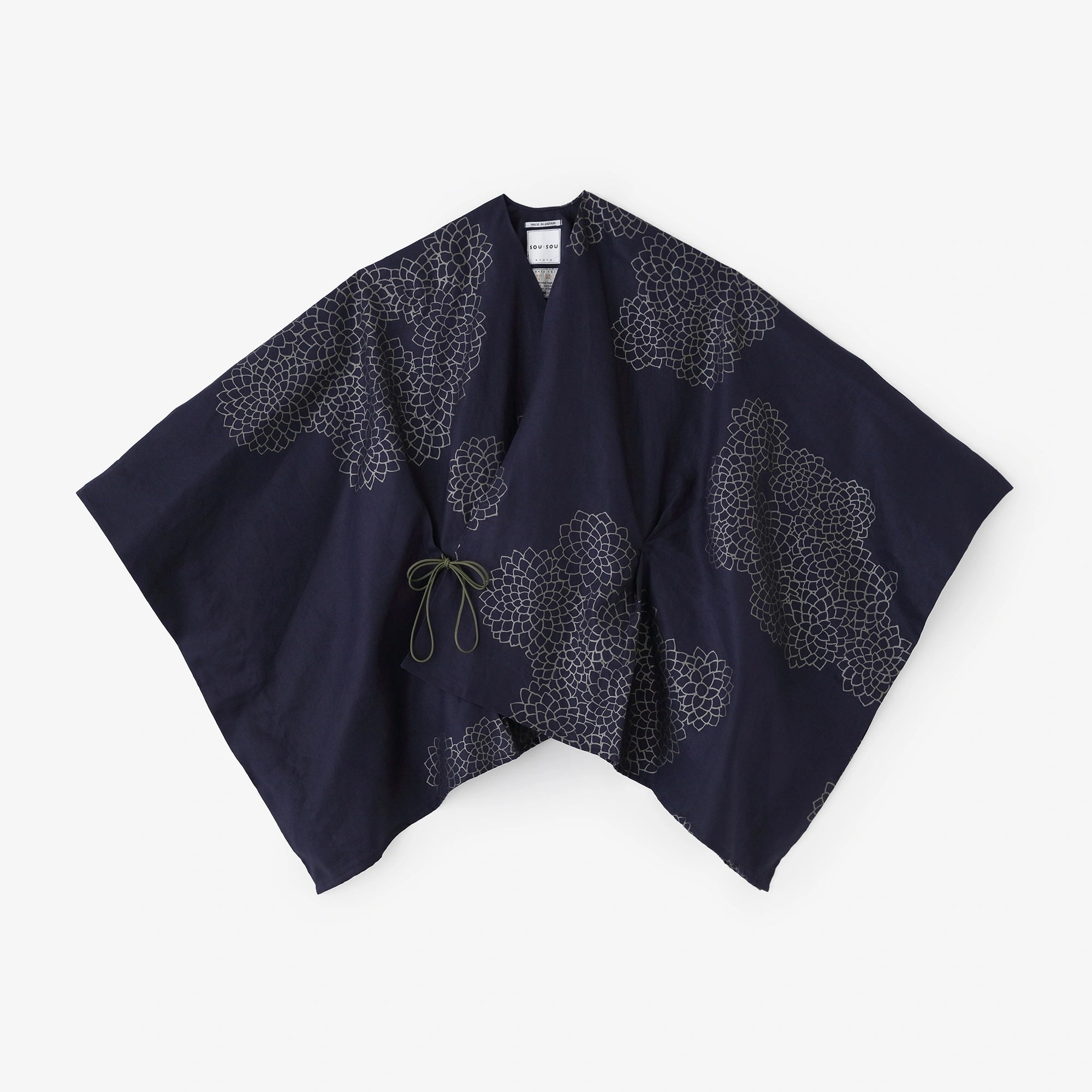 3月3日頃発送予定】麻 きさらぎ 袖括り（そでくくり）／灰梅（はいうめ）