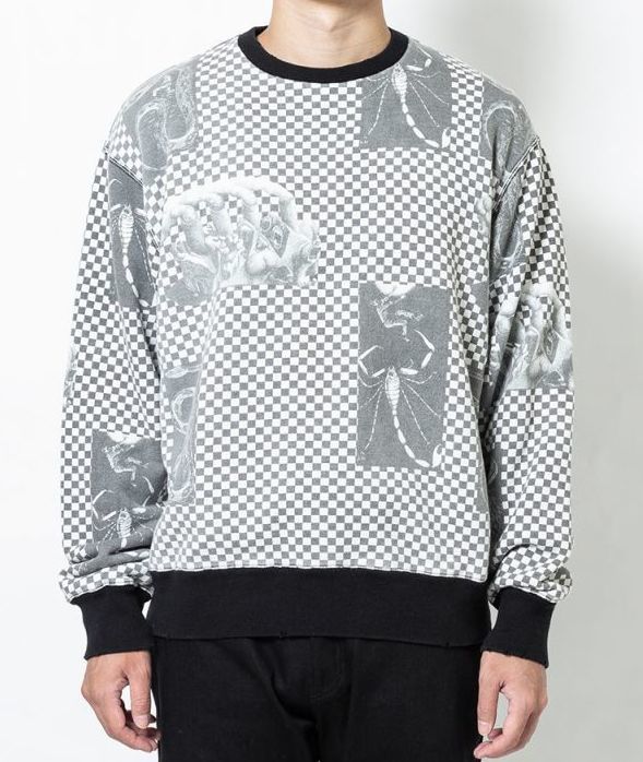 FACE check CREW クルーネックスウェット-サノバチーズ 通販 SON OF