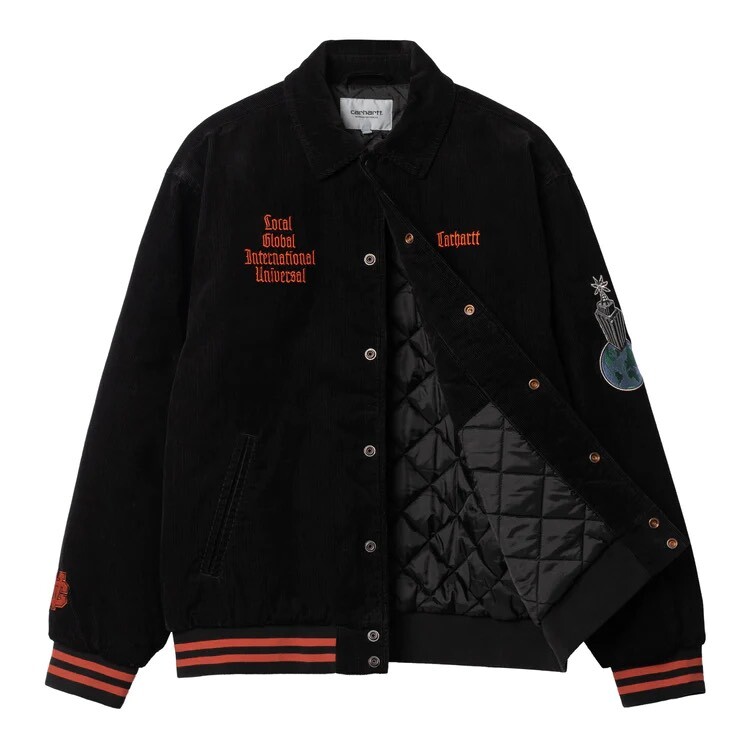 LETTERMAN JACKET コーデュロイスタジャン-カーハート ダブルアイピー