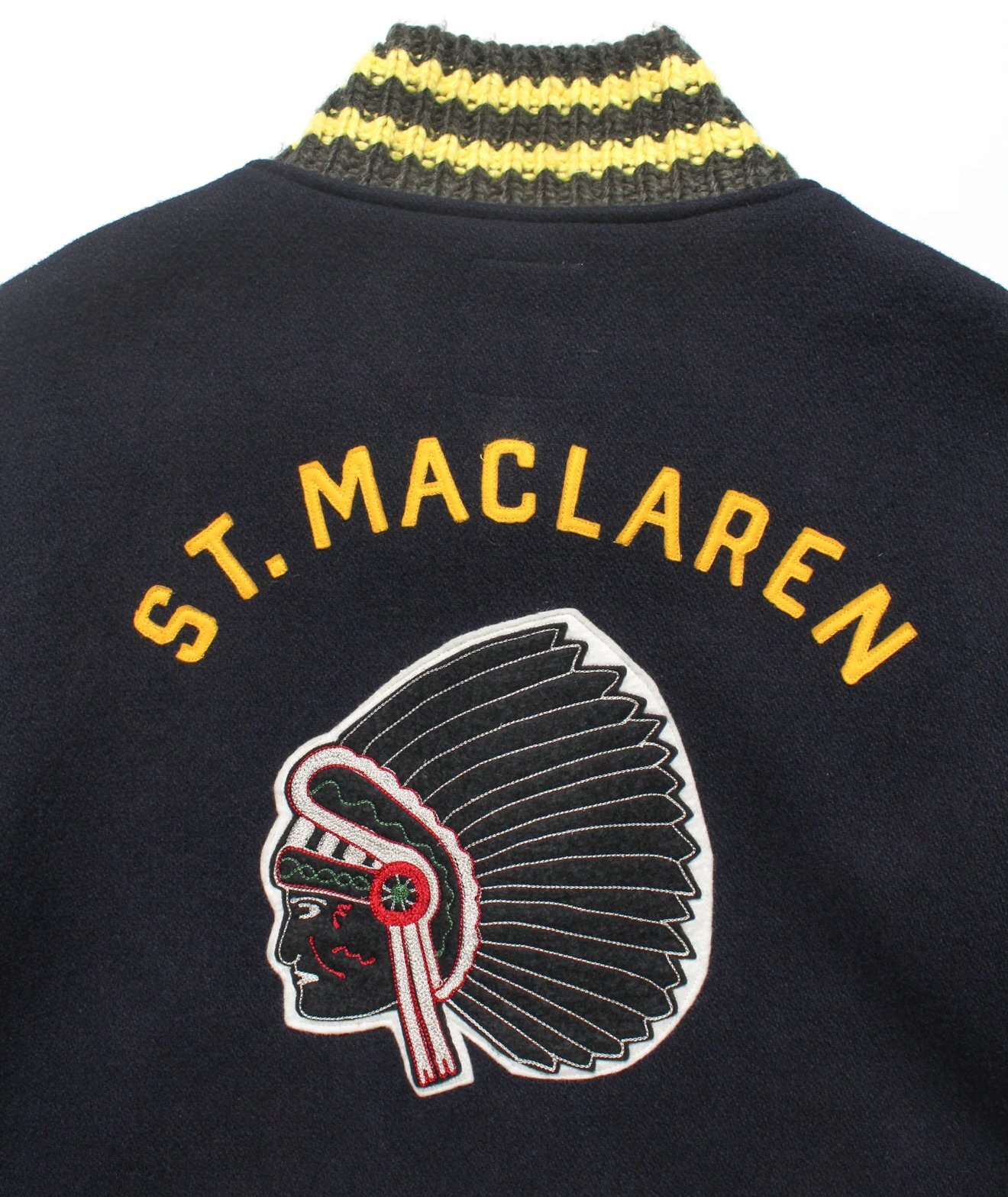 ST. MACLAREN UNIV. VARSITY JACKET AGED バーシティジャケット