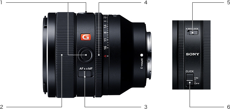 FE 50mm F1.4 GM 特長 : その他の特長 | デジタル一眼カメラα