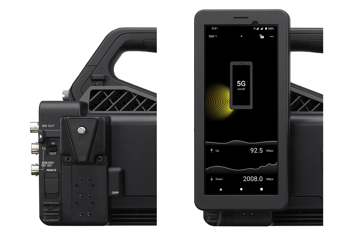 動画への真正性情報の記録に対応、XDCAMハンディカムコーダーフラッグ