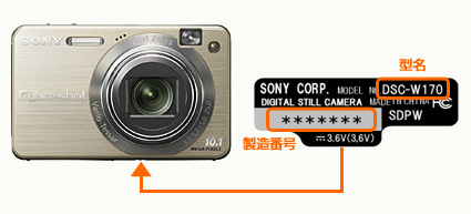 デジタルスチルカメラ サイバーショット「DSC-W170」外装部品 無償交換