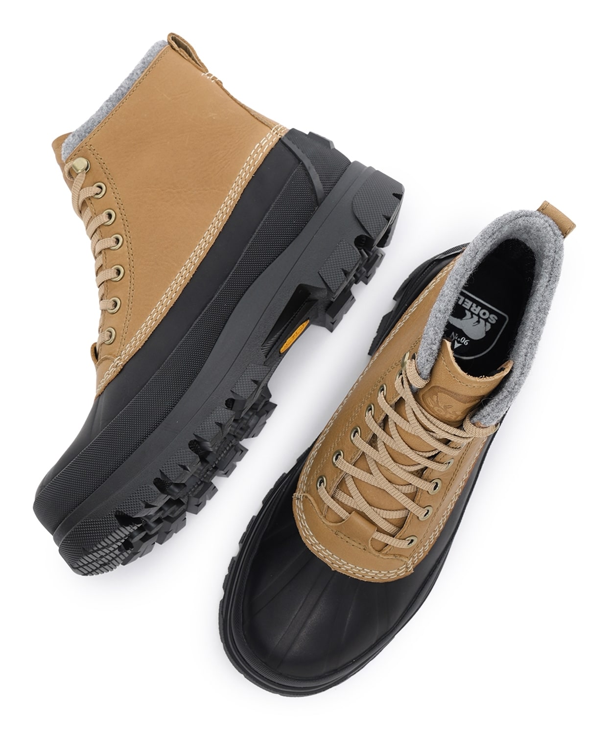 デイストーム ホライゾン ゴアテックス(25 Caribou Buff Black)│SOREL