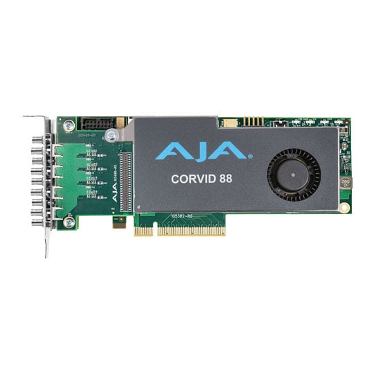 AJA Corvid 88-T 8-Lane PCIe 2.0 Card, 8-In/8-Out LN150407 - CRV88