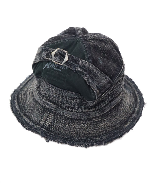 KAPITAL キャピタル 11.5オンス ブラック×ブラックデニム 老人と海HAT
