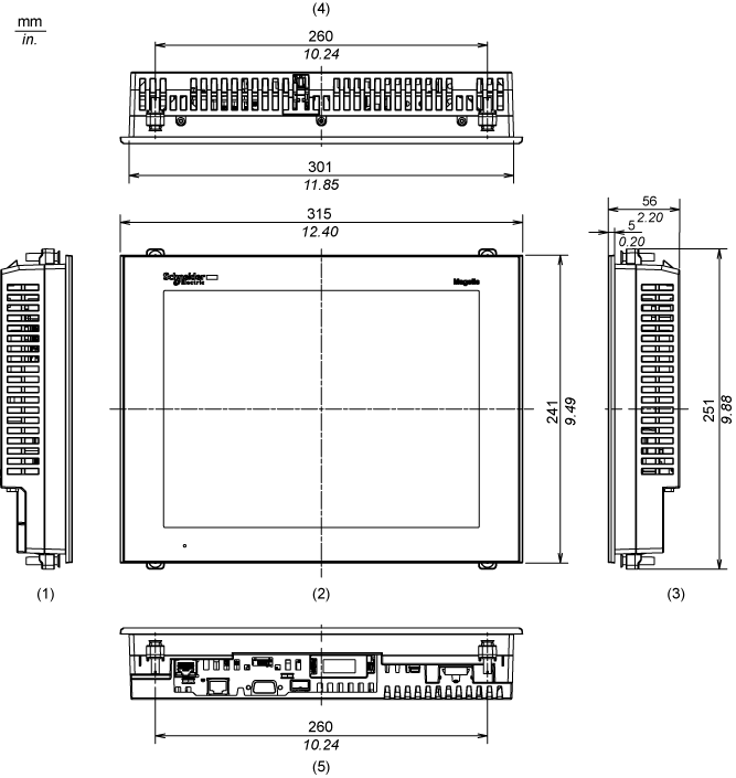 HMIGTO6310 - advanced touchscreen panel, Harmony GTO, 800 x