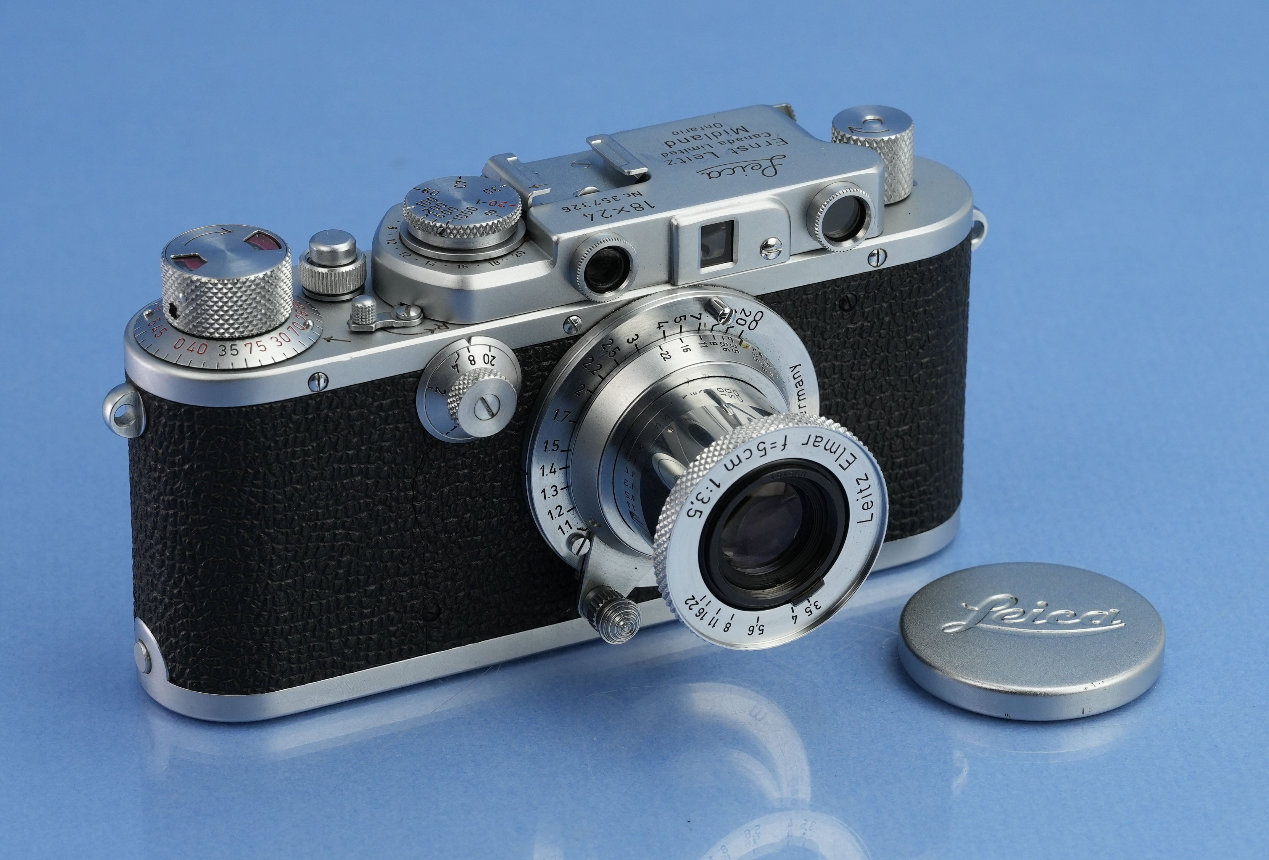 LEICA LEITZ 72 18X24 MIDLAND ELC HALF FRAME CAMERA +PAPERS 100