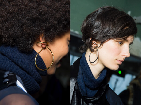 Global｜「サカイ」×シャルロット・シェネ 右耳のみにつけるピアスを