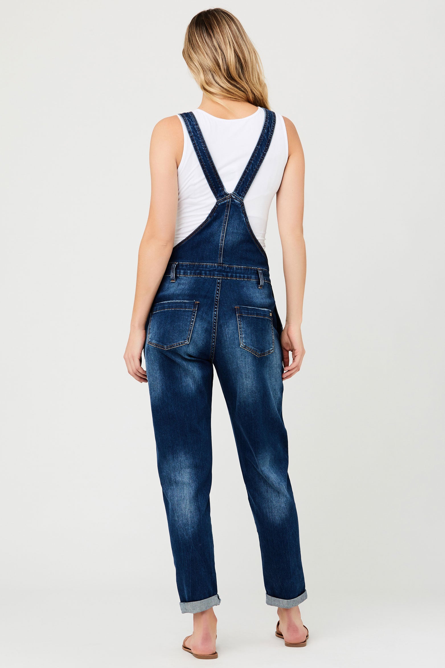 Arizona Indigo Denim Maternity Overalls Ripe – Seven Women Maternity