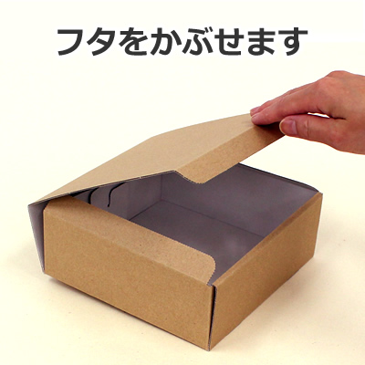 ケースN式 茶 160×160×60: ギフトボックス・外箱｜包装資材・梱包資材