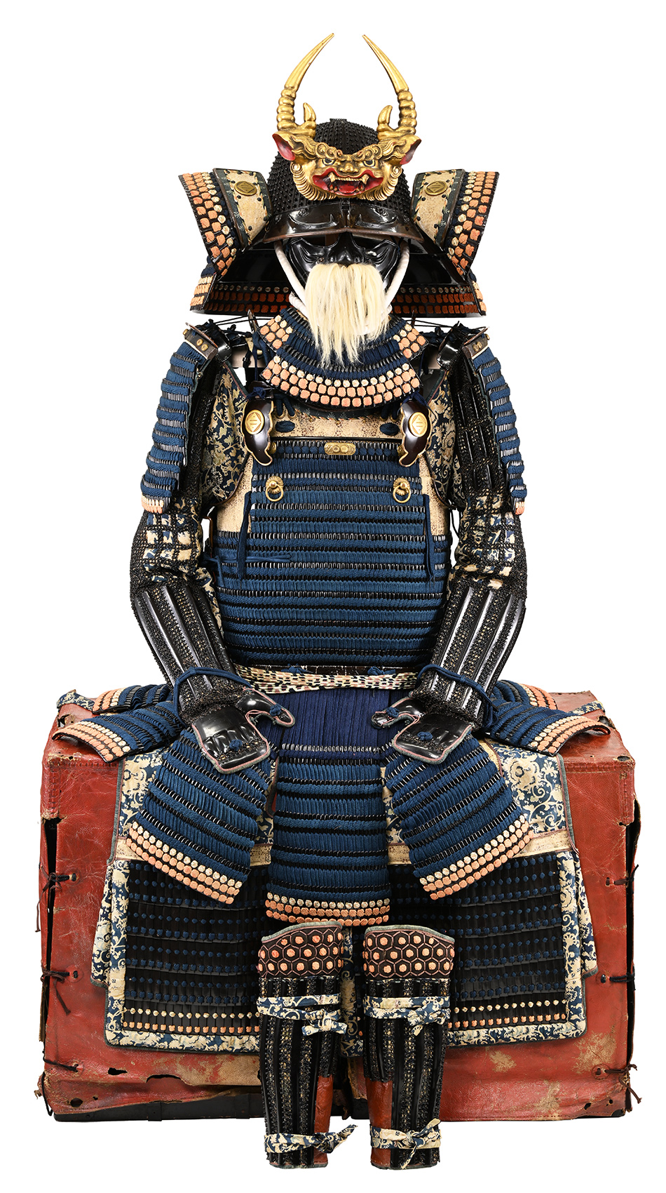 甲冑/鎧 黒漆塗本小札紺糸毛引威二枚胴具足(BU-070123)｜刀・日本刀の