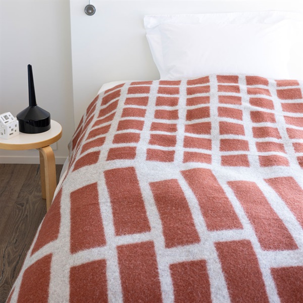 ウール シングルブランケット 130×180cm / FLOOR ブラウンKLIPPAN