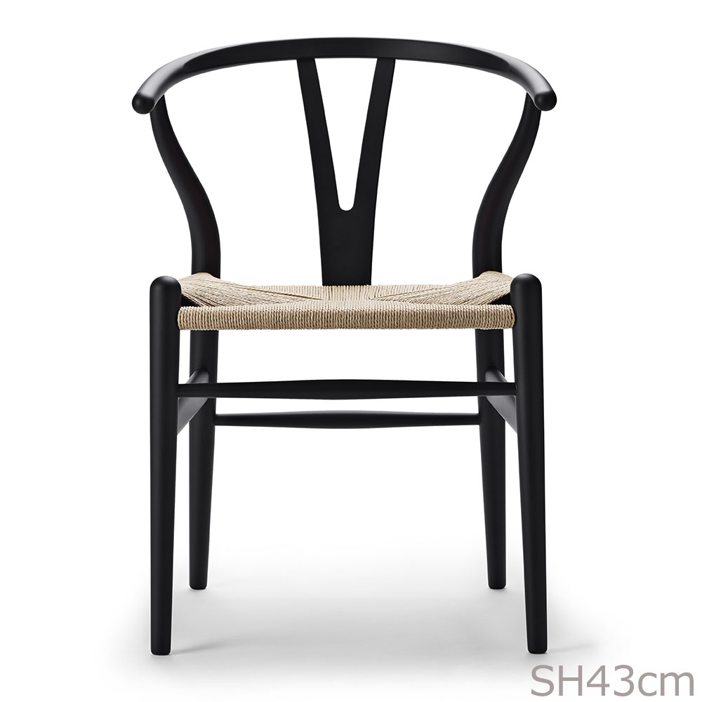 Yチェア CH24 SH43cm SOFT / ブラック 日本サイズCarl Hansen & Son