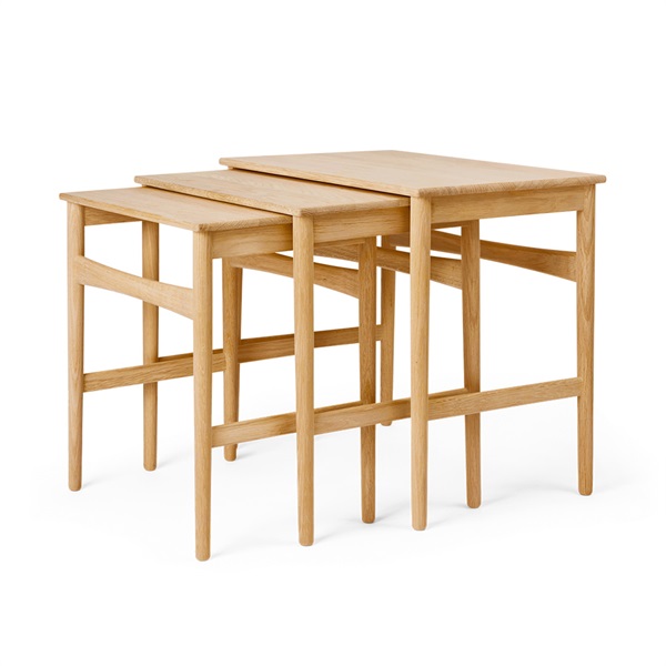 CH004 ネストテーブル / オーク材 ホワイトオイル仕上げCarl Hansen