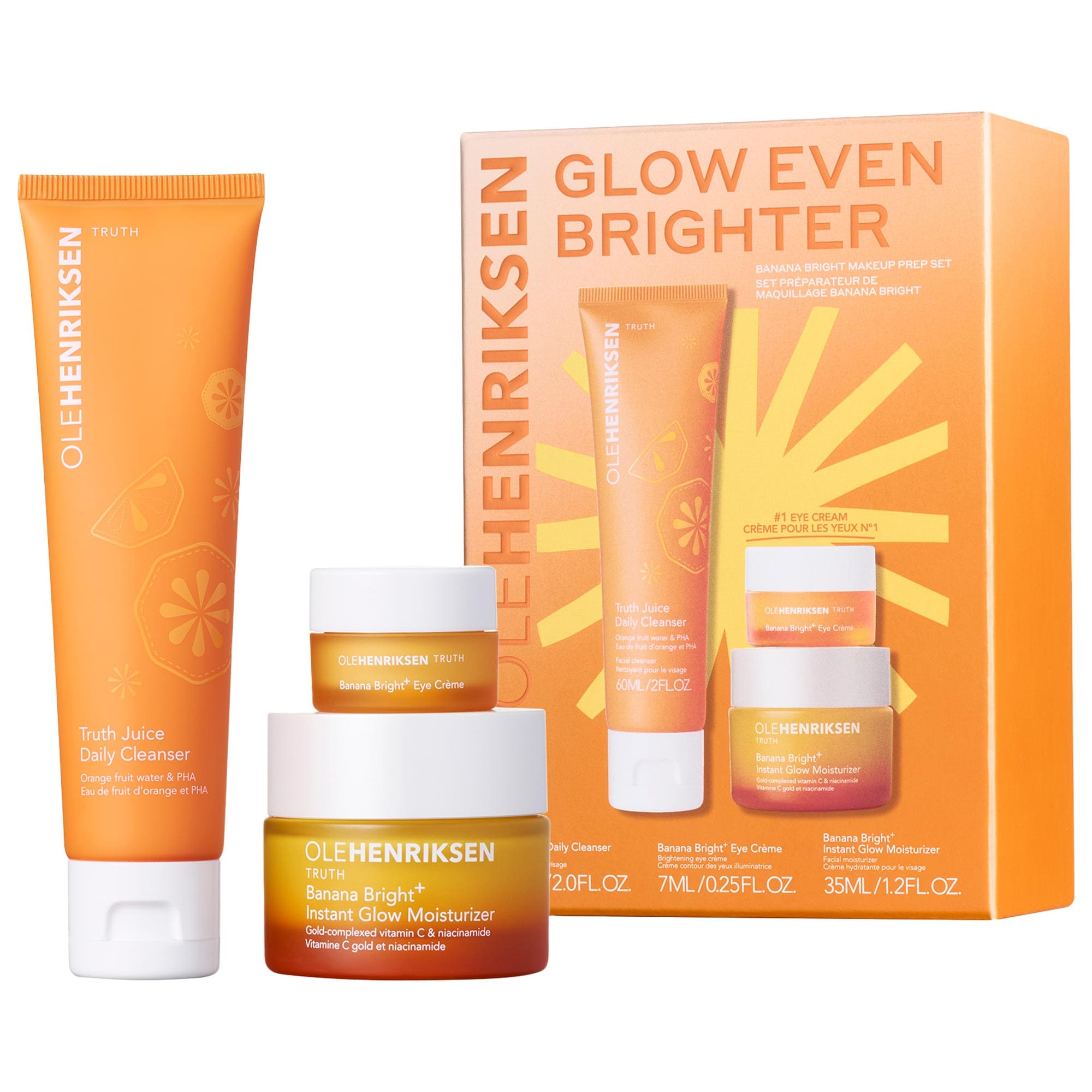 Glow Even Brighter Banana Bright Makeup Prep Set - OLEHENRIKSEN