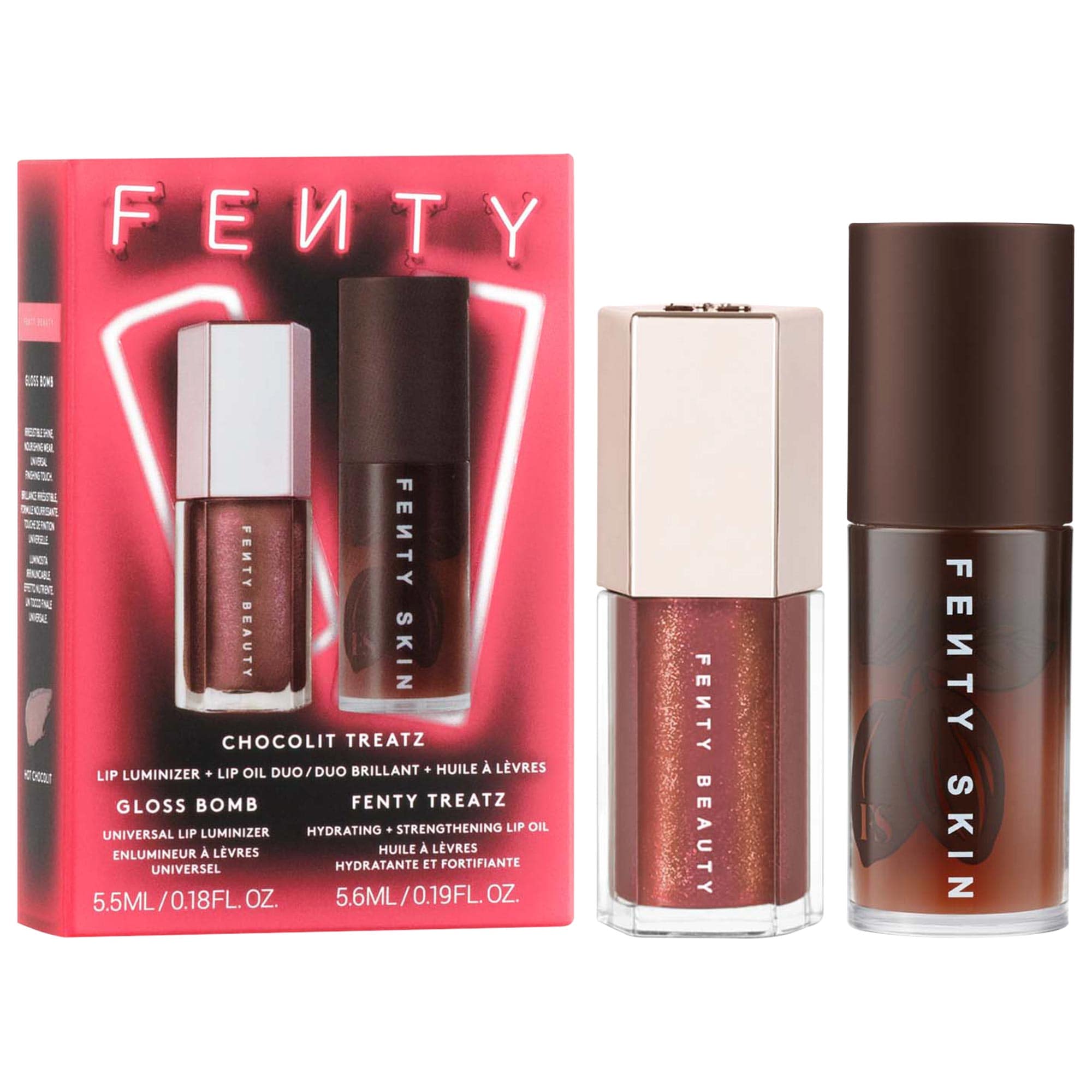Chocolit Treatz Lip Luminizer + Lip Oil Duo - Fenty Beauty by