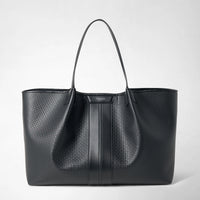 Secret tote bag in stepan ocean blue black