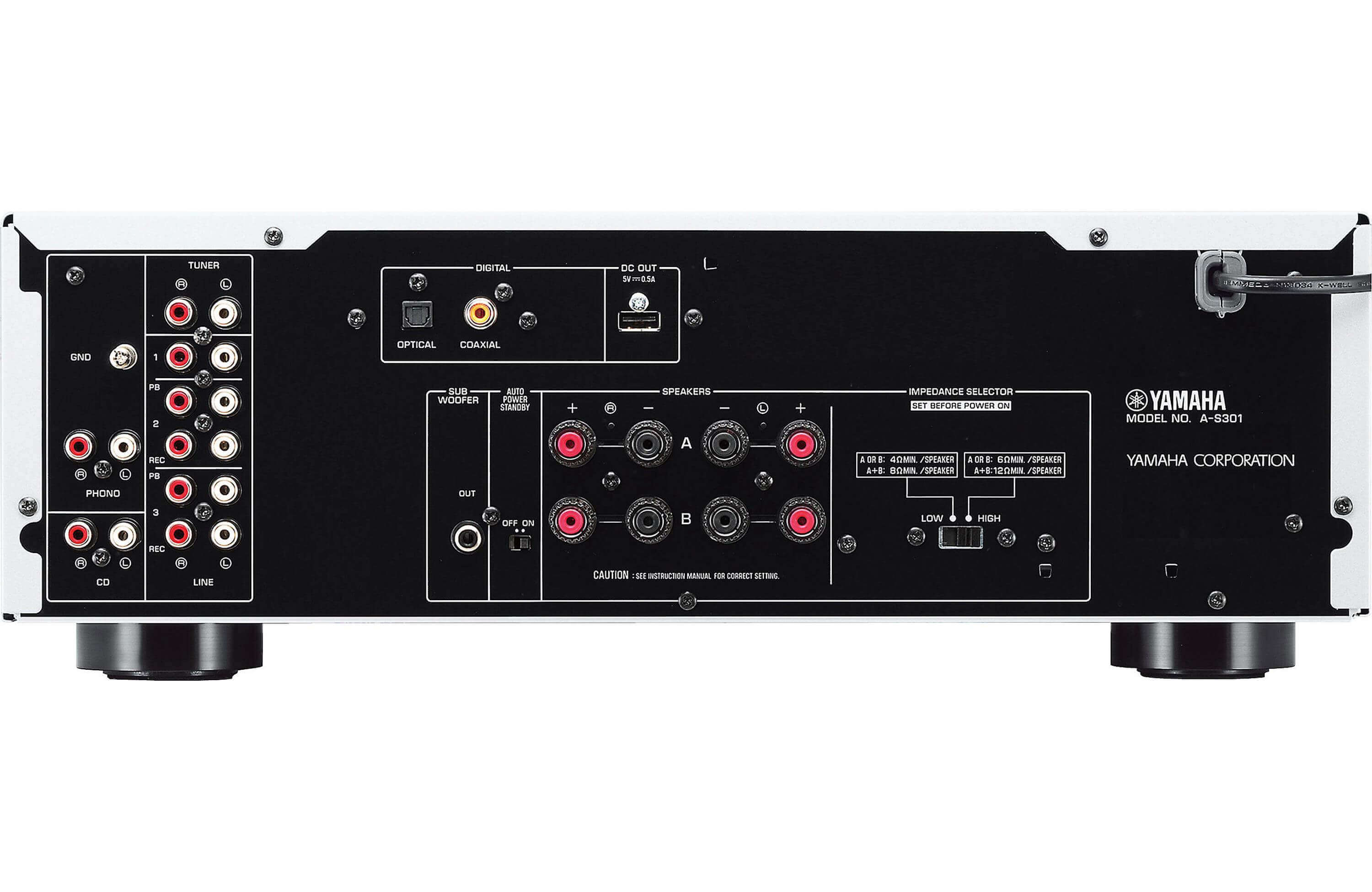 Yamaha A-S301 Stereo Integrated Amplifier with DAC – Safe and Sound HQ