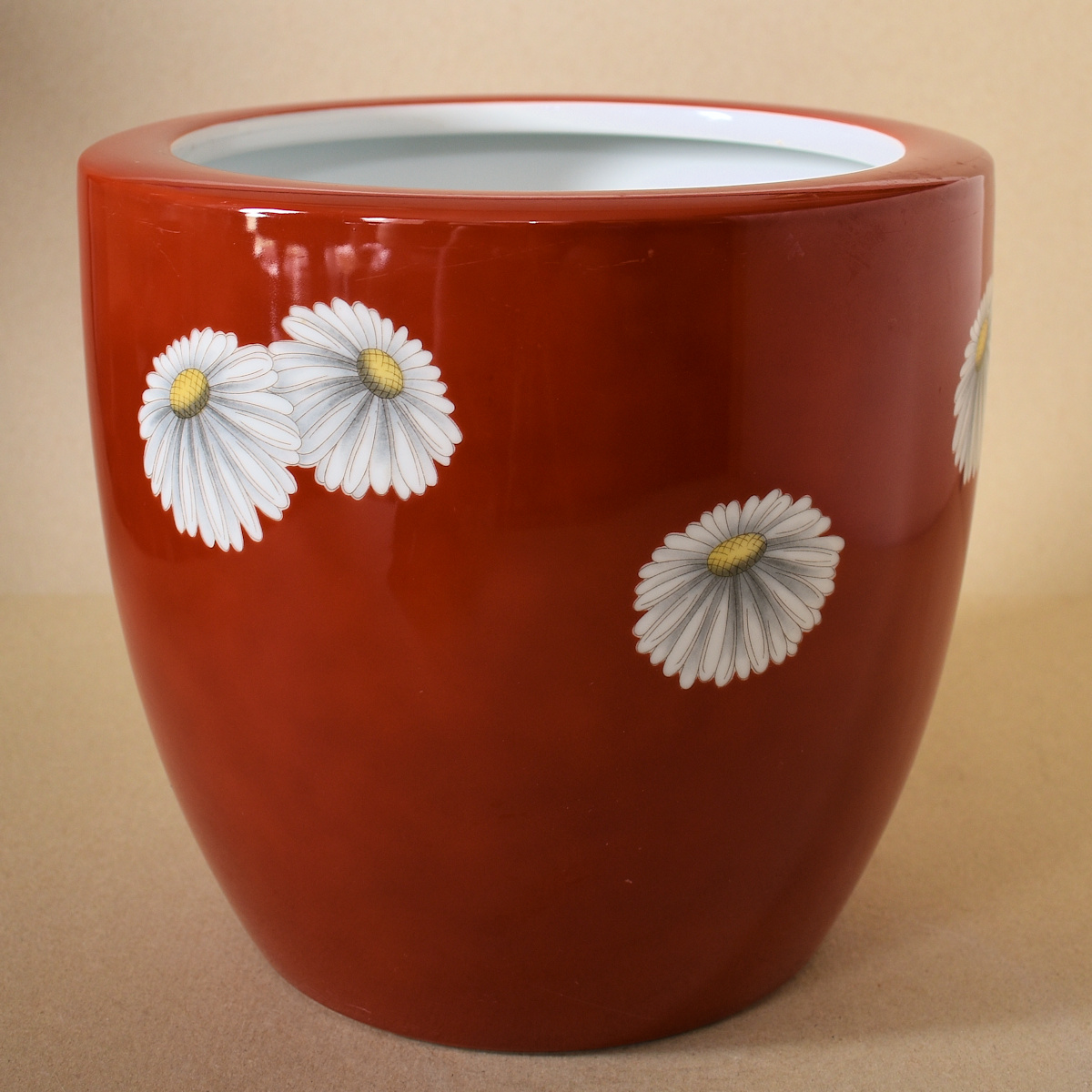 火鉢と炭道具の販売 骨董 斎明堂 / オールドノリタケ白菊火鉢（壱）