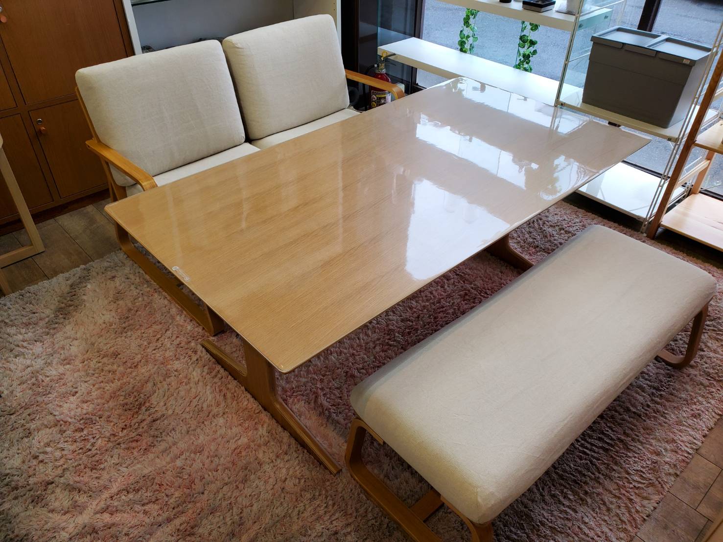 ☆MUJI 無印良品 リビングでもダイニングでもつかえる ダイニング4点