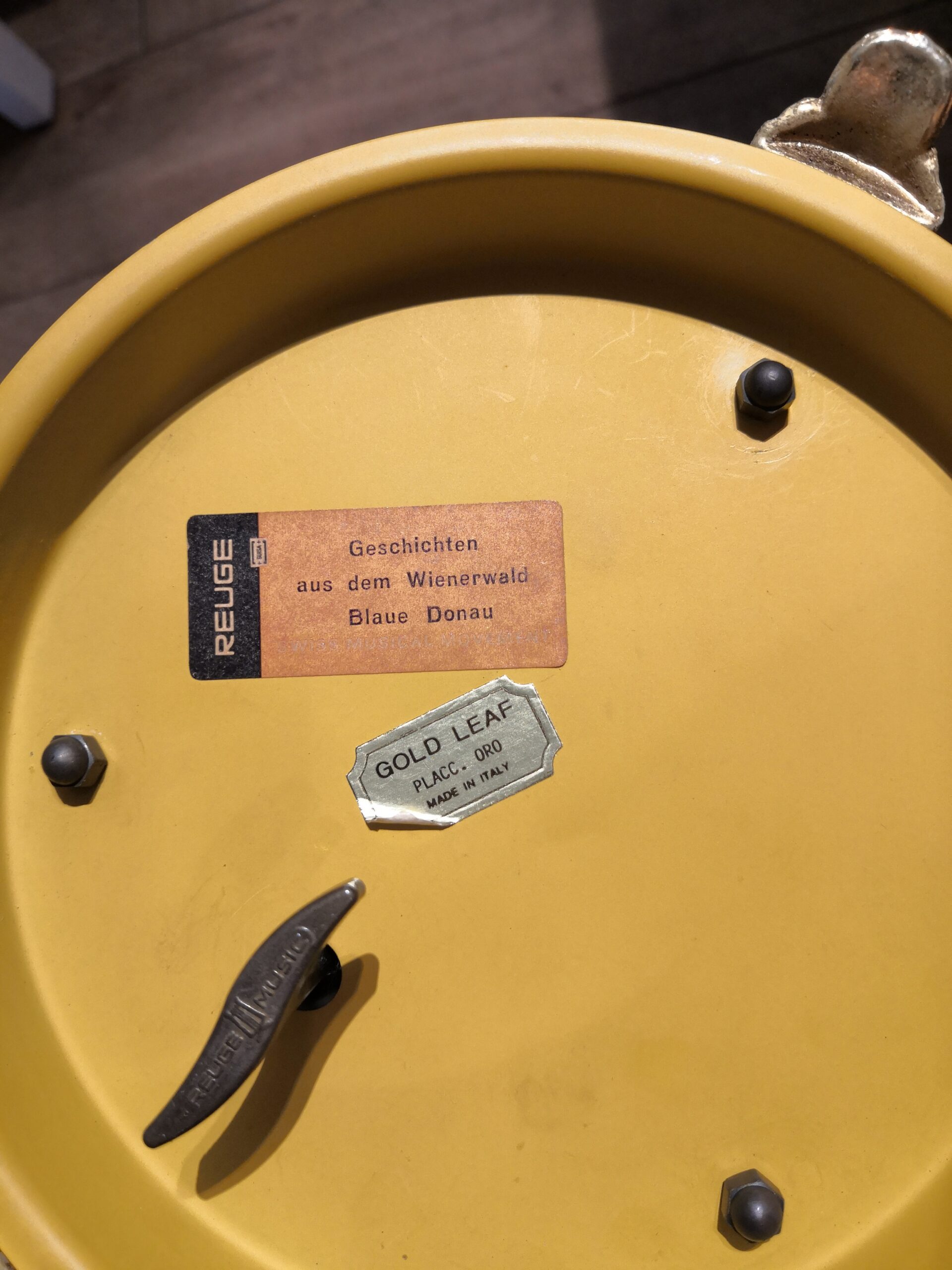 中古品】 REUGE リュージュ イタリア アンティーク 葉巻入れ ロココ