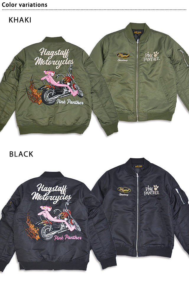 ピンクパンサー×フラッグスタッフ MA-1ジャケット Flagstaff 424002