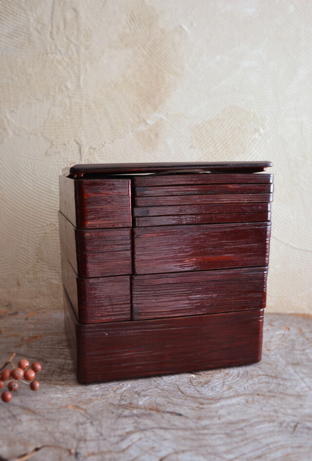 花見弁当 漆器 曲げわっぱ 茶籠 便攜 花見重 わっぱ 春慶 野点弁当