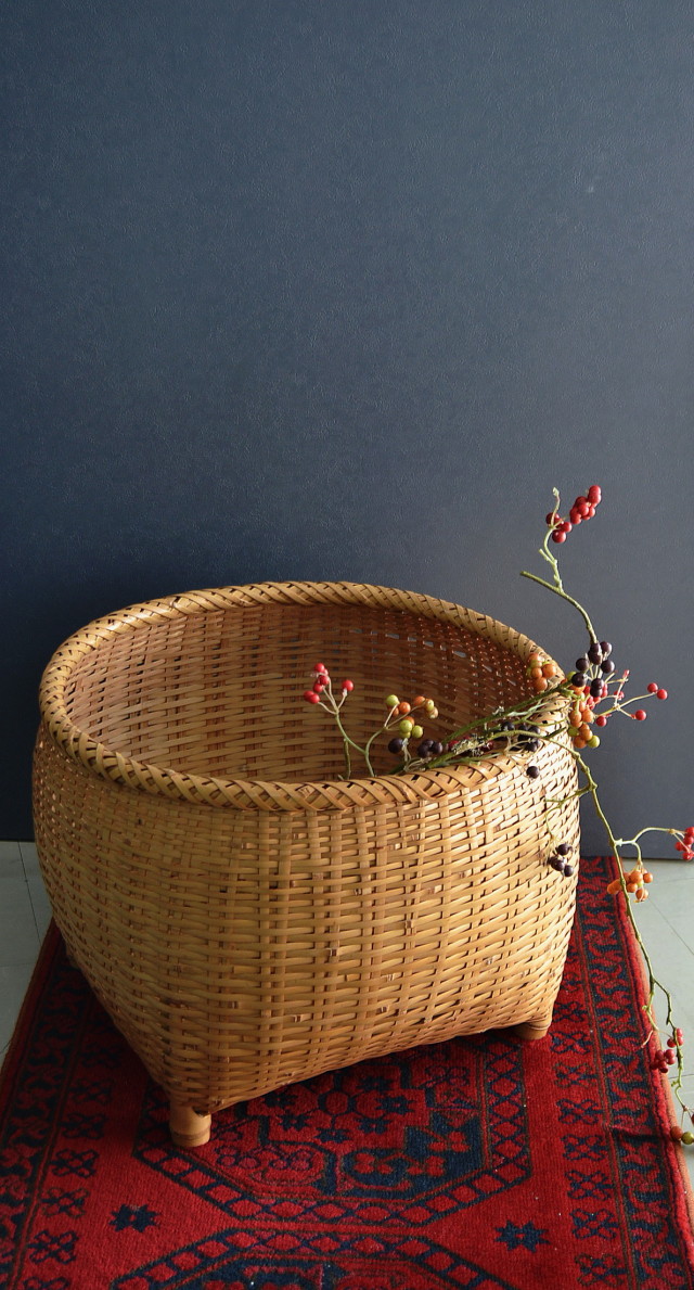 Antique Sam's Collection竹籠（大） インテリア ランドリーBOX