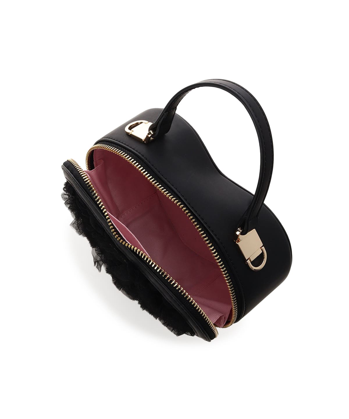 チュールハート型ショルダーバッグ(FREE ブラック): SAMANTHAVEGA