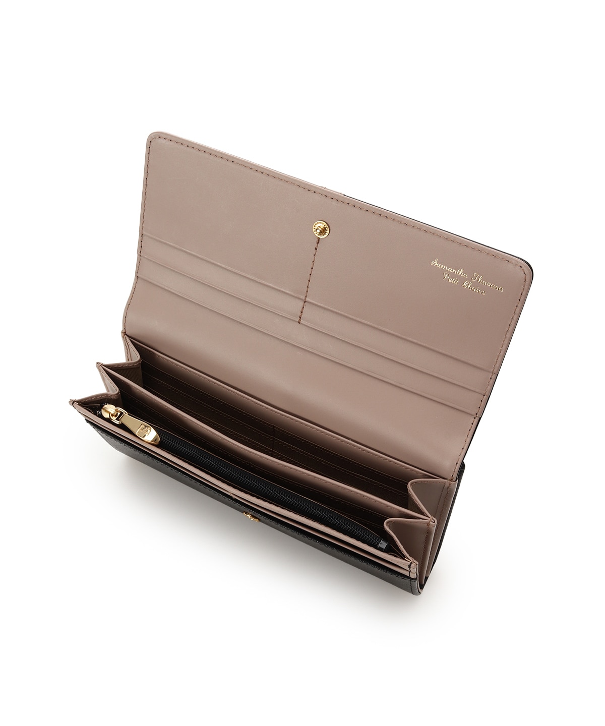 バイカラーフロントベルト 長財布(FREE ブラック): Samantha Thavasa