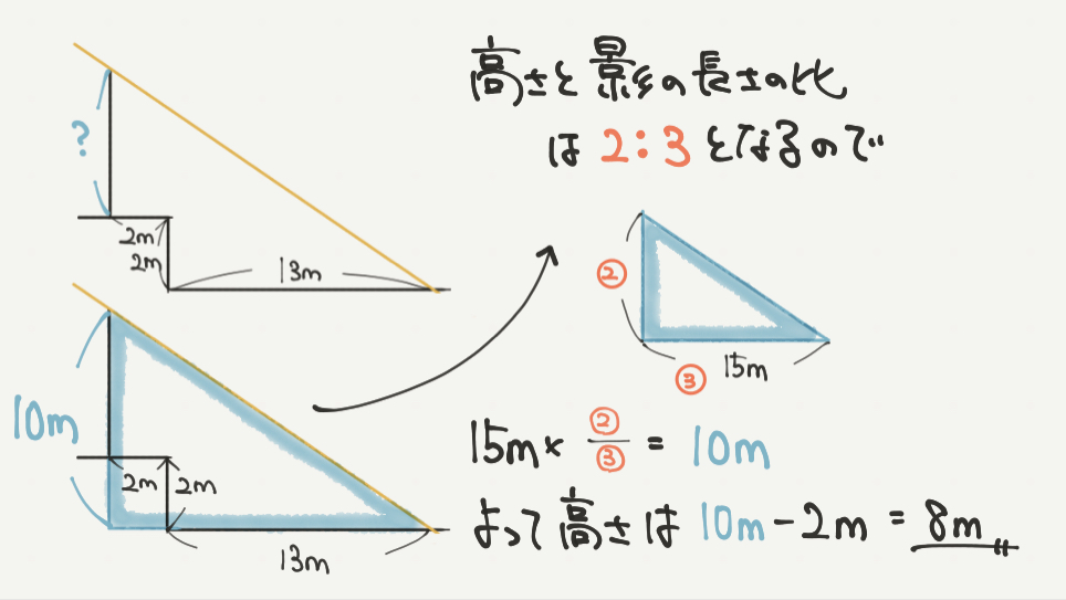 中学受験攻略】平面図形の基本「相似」を利用して木の高さを計算しよう