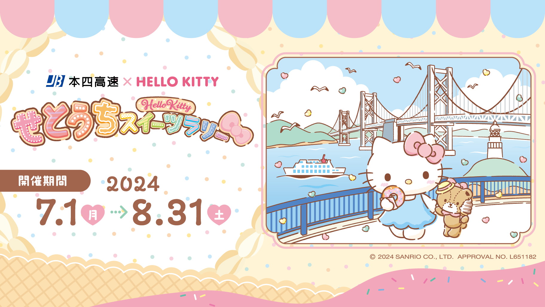キティグッズが当たる♪「本四高速×HELLO KITTY せとうちスイーツ