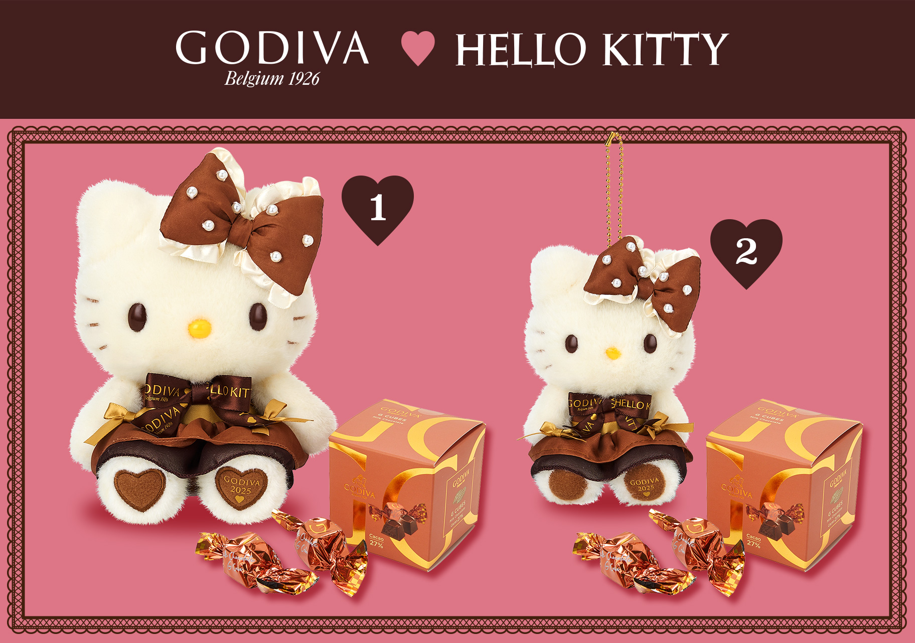 超激レア☆ハローキティ♡グッズコレクション（B）☆根付4Pアソート